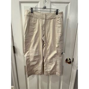 Adidas Y2K Tan Ladies Cargo Capri Pants sz 10